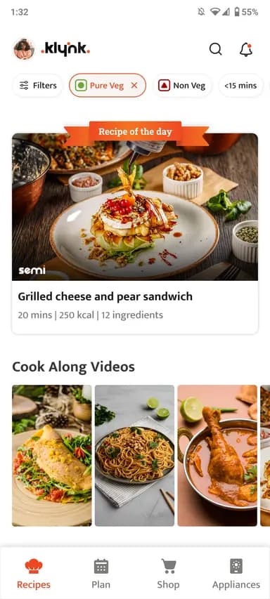 Recipe Discovery App Interface